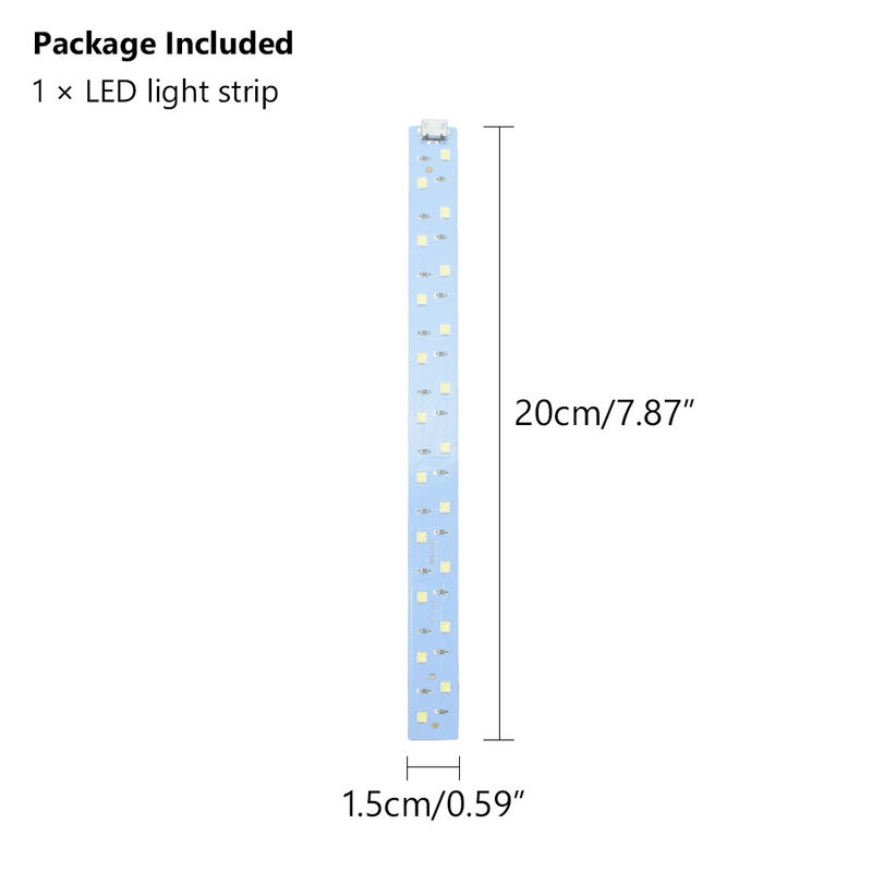 5pcs 20Cm Led Strip Bar Light 6500k Cool White Replacement Usb Led Light Portable For Mini Photo Studio Box Photo Accessories_voghion.com