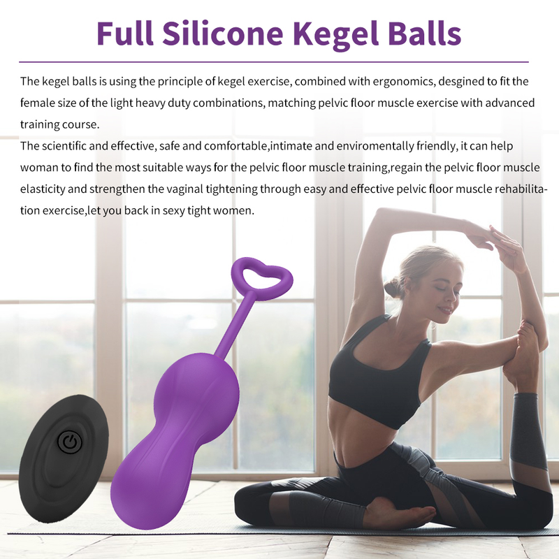 Vibromasseur intelligent en silicone sûr Kegel B Ben Wa B Exercice de serrage Jouet sexuel pour femme l Geisha_voghion.com