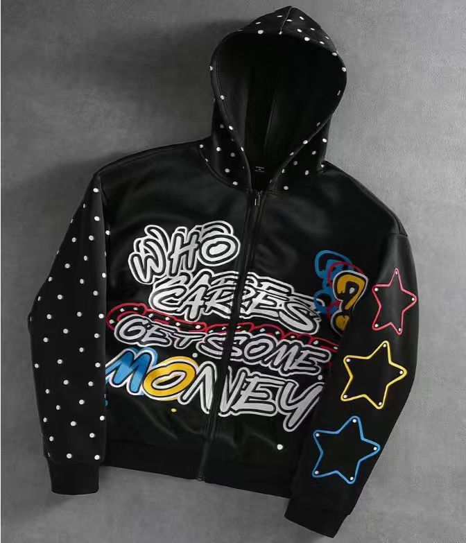 NOKOMETA Nuovo maglione con cappuccio stampato con lettere graffiti autunno e inverno, maglione stampato con stelle di strada, uguale per uomo e donna_voghion.com