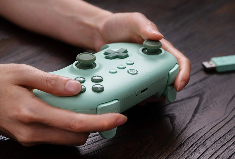 AKNES 8BitDo Ultimate C Bezprzewodowy 2.4G Kontroler gier Gamepad Joystick do PC Windows 10 11 Steam Deck Raspberry Pi_voghion.com