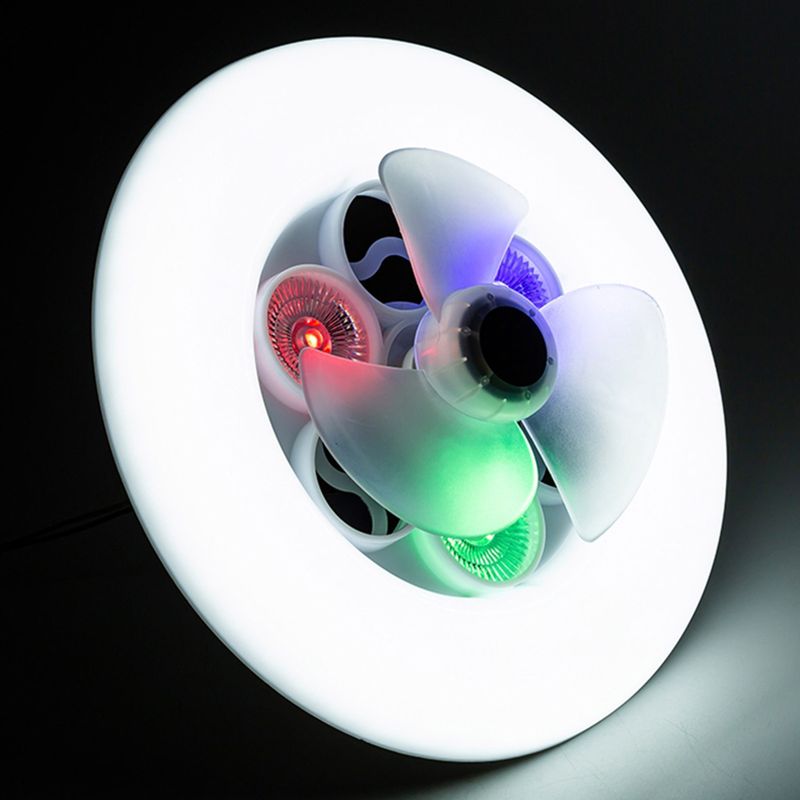 Stropní lustr 60W LED ventilátorové světlo, nastavitelné závěsné světlo třetího stupně, stmívatelné do obývacího pokoje, ložnice, jídelny, předsíně._voghion.com