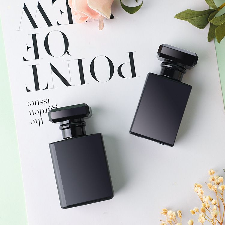 Parfümzubehör 30 ml 50 ml quadratische flache Parfümflasche aus Glas Sprühverpackung Make-up-Sprühkopf Leere Flasche Sprühflasche Glasflasche_voghion.com