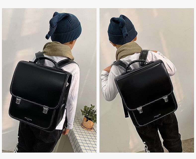 Kids Backpacks Double Shoulder Schoolbag Waterproof Japanese Box Backpack Load Reducing Spine Protection Boys And Girls Children's Trolley Schoolbag_voghion.com