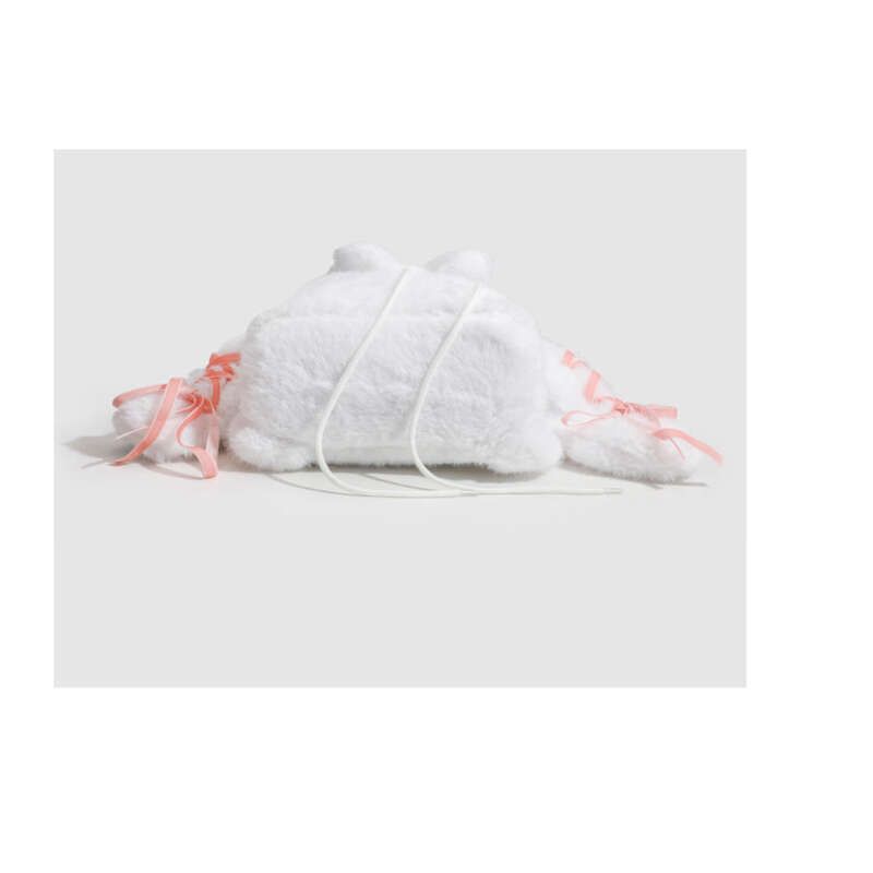 Zaino in peluche a forma di coniglietto con capacità 2025, borsa trendy per studenti, moda invernale Hundred_voghion.com