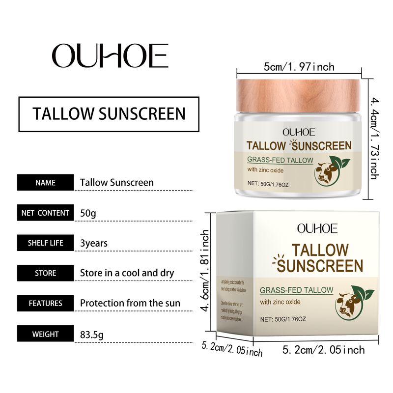 OUHOE Moisturizing Protective Cream Outdoor Protection Refreshing Texture Lightweight Isolation Protection Gentle Daily Care_voghion.com