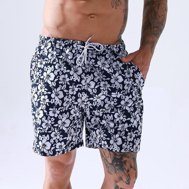 Zwembroek voor jongens, broeken, strandklaar, snel drogend, anti-ongemakkelijk, dun, losse shorts, trendy merk Ins casual broeken_voghion.com