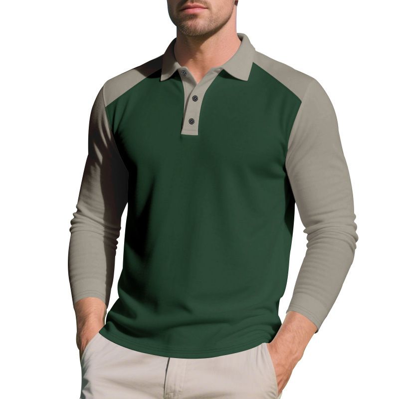 Men's Color Block Pullover Sweatshirt - Lightweight Fall Knit Hoodie For Casual & Sporty Look | Comfortable Polyester Blend | S-XXXL_voghion.com