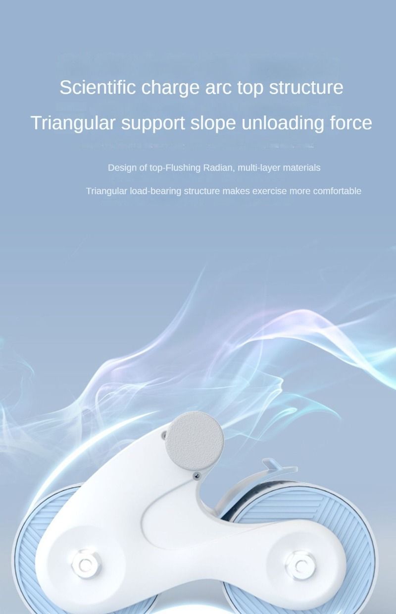 Beginners Automatic Rebound Abdominal Wheel Mobile Phone Bracket Abdominal Muscle Weight Loss Abdominal Roll for Men and Women_voghion.com