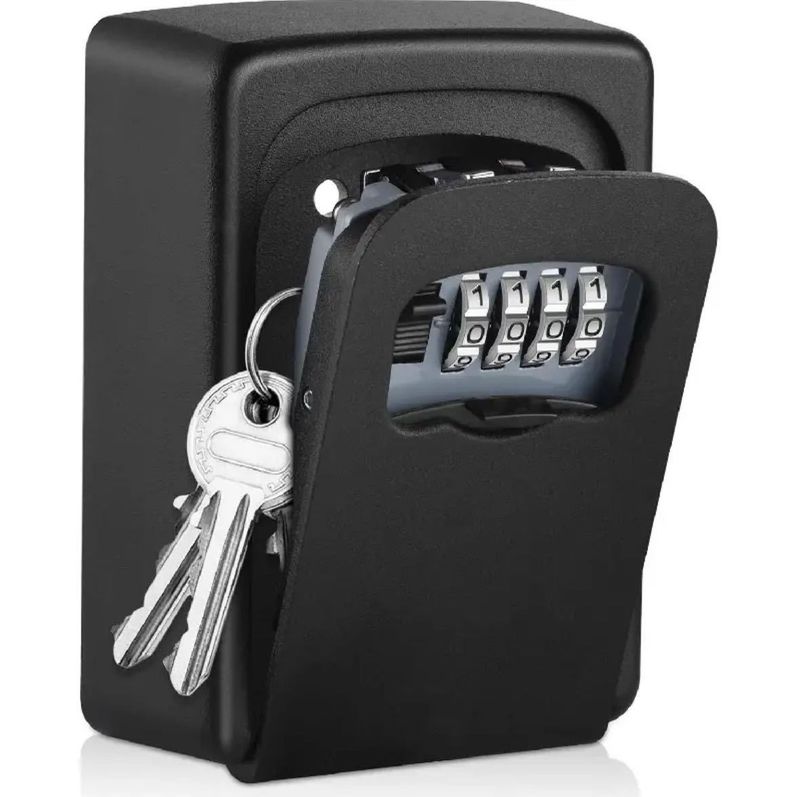 Cassetta di sicurezza per chiavi da parete con serratura a combinazione, in metallo e plastica, per la sicurezza di casa, hotel, viaggi ed emergenze_voghion.com