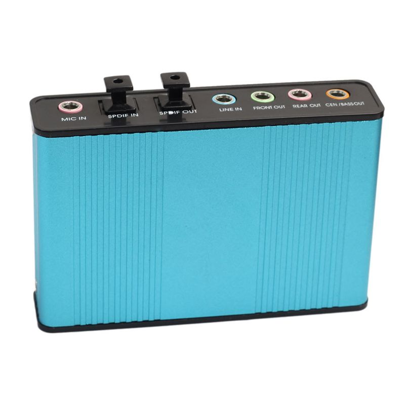 Xinweiqing USB 2.0 External 6 Channel 5.1 Optical Audio Sound Card for Notebook Laptop PC_voghion.com