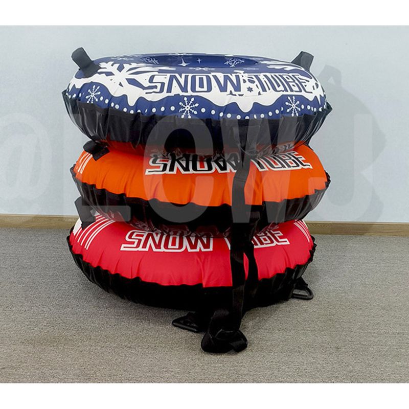 Li Cheng Inflatable Fabric Ski Ring Blue Snowflake Thickened PVC Snow Toy Outdoor Snowboard Slide_voghion.com