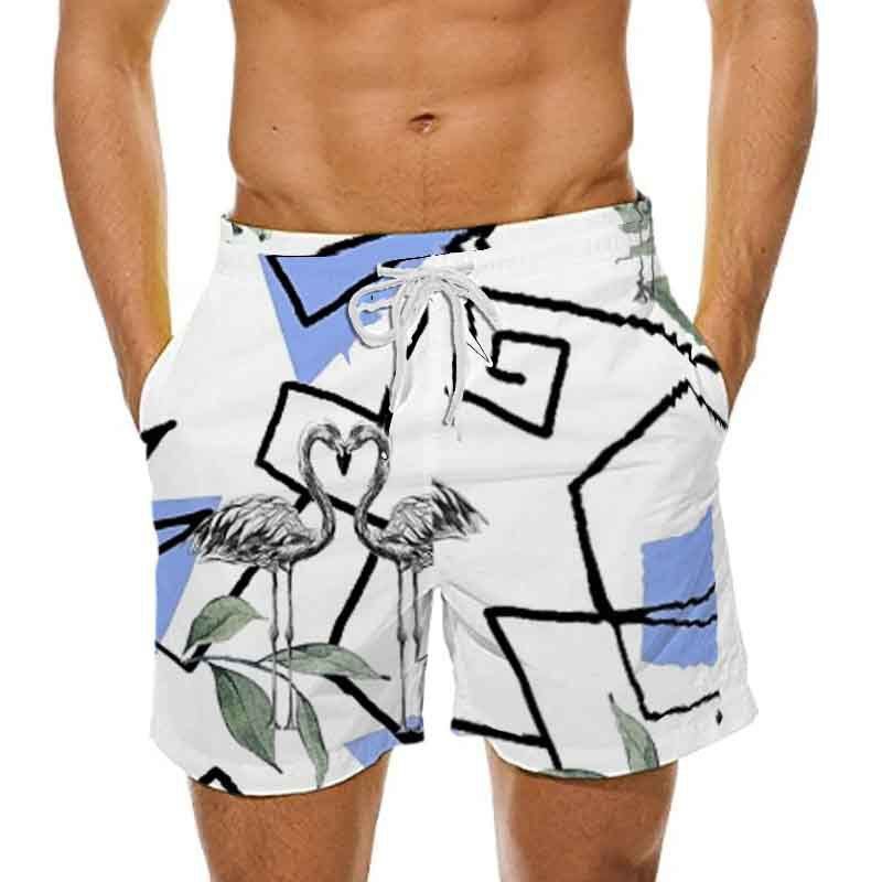 Unbeatable Quality Unbeatable Quality Summer Printed Creative Pattern Casual Men's Beach Shorts_voghion.com