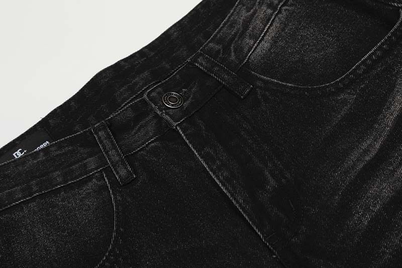 Unisex Vintage Washed Jeans – Retro Loose Fit Wide-Leg Denim Pants With Cat Whisker & Blade Wash (S-XXL, Multiple Washes)_voghion.com