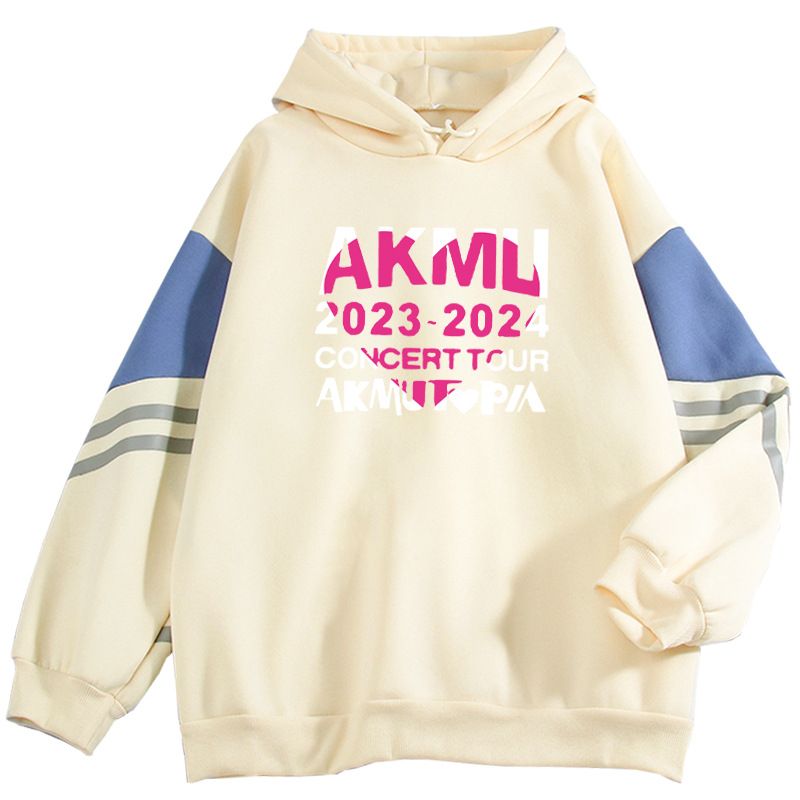 2024 Frühling und Herbst Farbblock High-End AKMLI Neues cooles Internet-Promi-Langarm-Sweatshirt_voghion.com