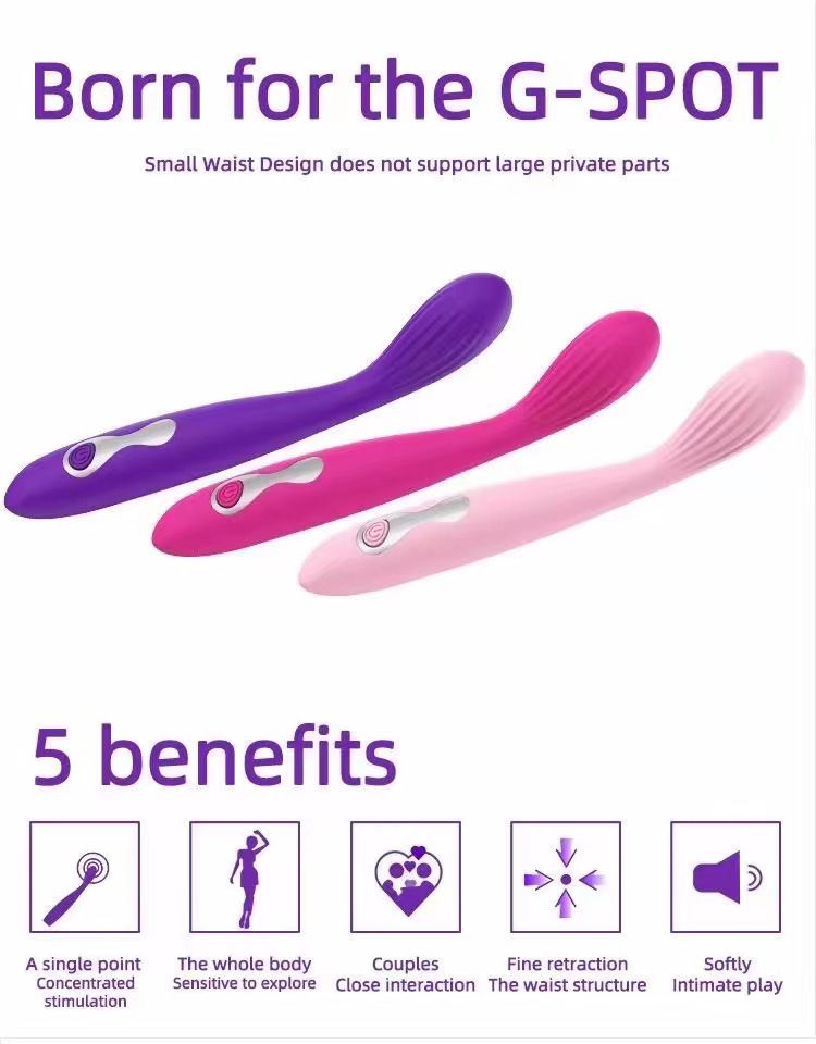 Vibromasseur de massage rechargeable Shirley pour femme, double point G, produits pour adultes_voghion.com