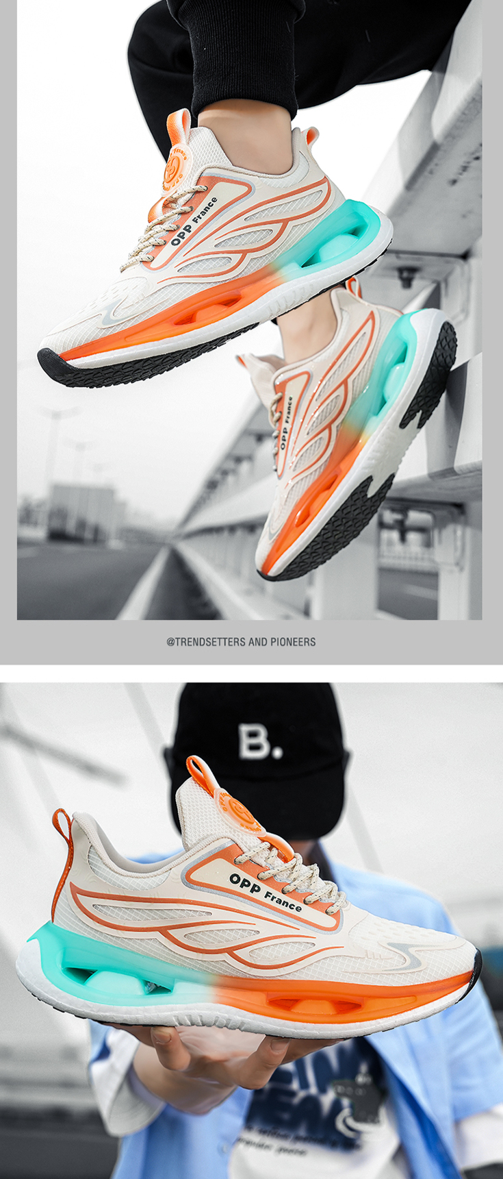 Flash Shipping Herren Mesh Flyknit Atmungsaktiv Elastisch Sport Mit Flacher Spitze Leicht One Step_voghion.com