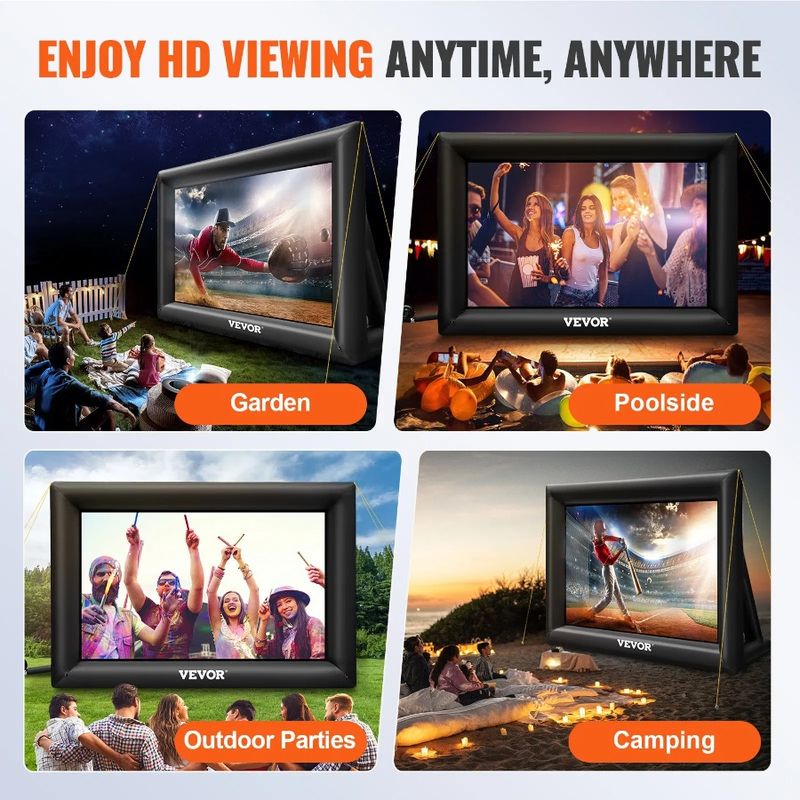 Inflatable Blower Outside Screen For Screen Movie 240inch 20FT Screen Projector Inflatable Oxford Air Fab Inflatable With 350W_voghion.com