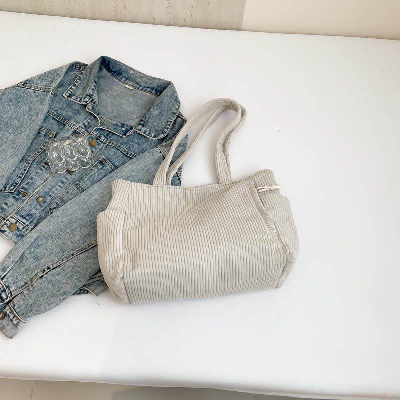 Korean Style Large Capacity For Women Versatile Commuting Class Shoulder Fashion Shopping Underarm Handheld Tote Bag_voghion.com