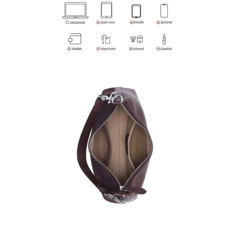 Borse a tracolla in pelle di mucca smerigliata da donna, stile retrò, casual, da donna, 2025, stilisti di moda per signora, nuove_voghion.com
