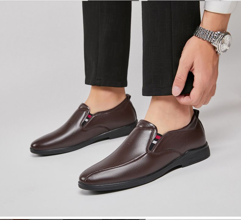 Fußüberzüge, lässige Herren-Lederschuhe, bequeme Business-Schuhe, formelle Herrenschuhe_voghion.com
