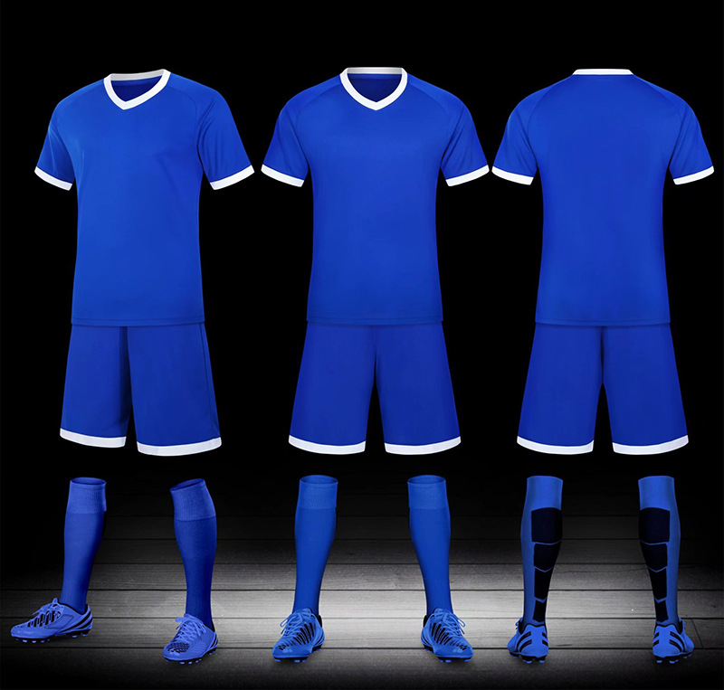 Herrenbekleidung auf Lager kurzärmelige Fußball-Trainingsuniformen für Kinder, Studenten, Schulmannschafts-Fußballspieluniformen, Sommeruniformen für Erwachsene_voghion.com