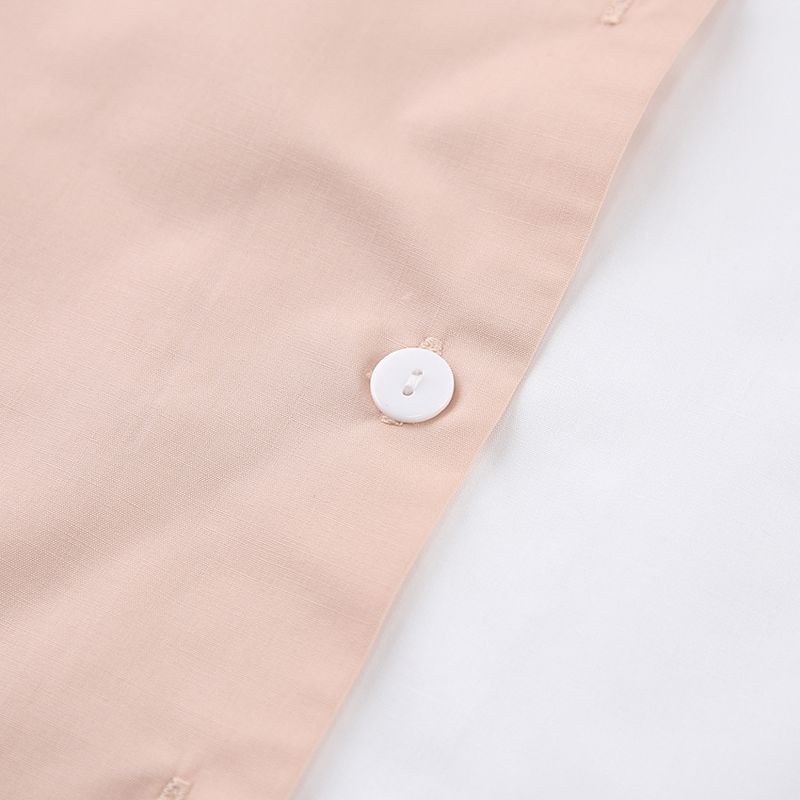 2023 Style Commuter Long Sleeve Patchwork Contrast Color Women's Shirt_voghion.com