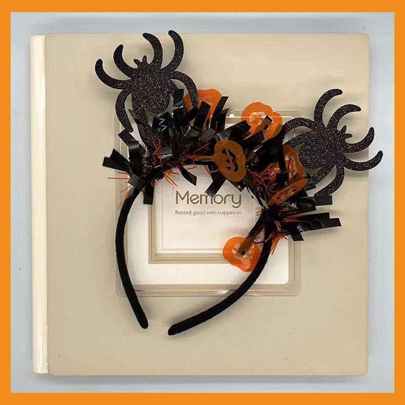 Cerchietto per capelli di Halloween a forma di pipistrello e ragno per donne e uomini - Accessori per capelli in stile gotico per feste di "dolcetto o scherzetto", cosplay e costumi._voghion.com
