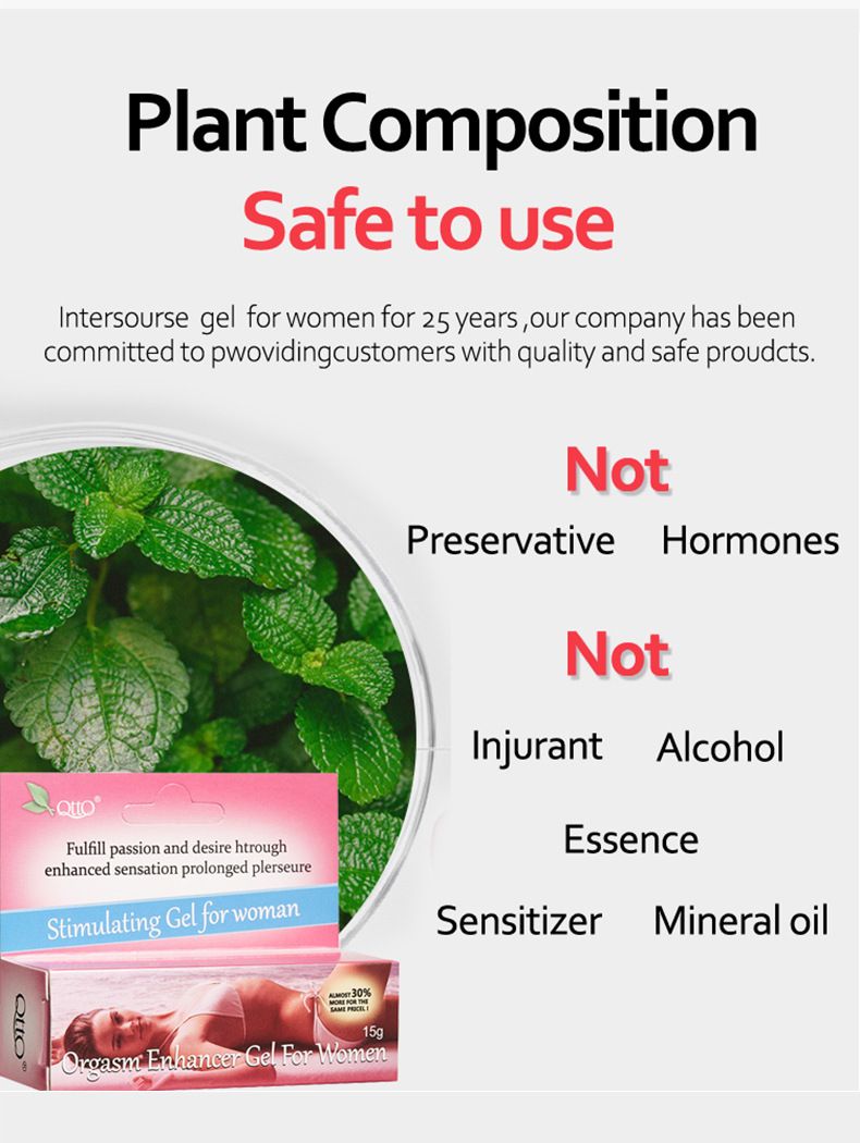 Orgasmförstärkargel för kvinnor QTTO Kvinnors Njutningsuppvaknande Kräm 15g_voghion.com