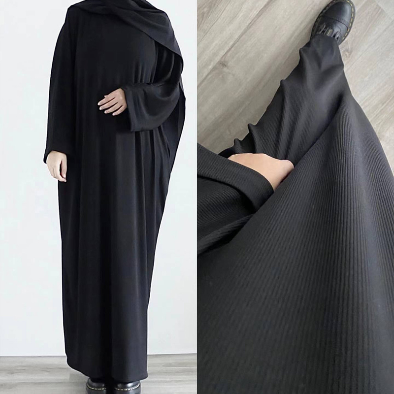 Abito da donna alla moda per tutti i giorni, tinta unita_voghion.com