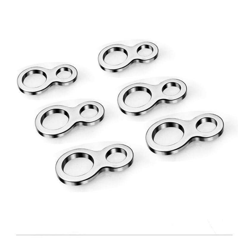 Lure Bait High-Strength Stainless Steel Flattened Ring Hook Binding Single Circle Fishing Gear Accessories Connector 20_voghion.com