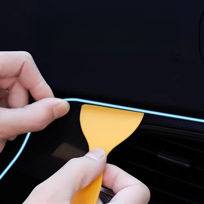 Ατμόσφαιρα αυτοκινήτου Εσωτερικό LED πίσω φώτα ουράνιου τόξου οπτικών ινών, φώτα τροποποίησης ρυθμού μουσικής, αυτοκίνητο_voghion.com