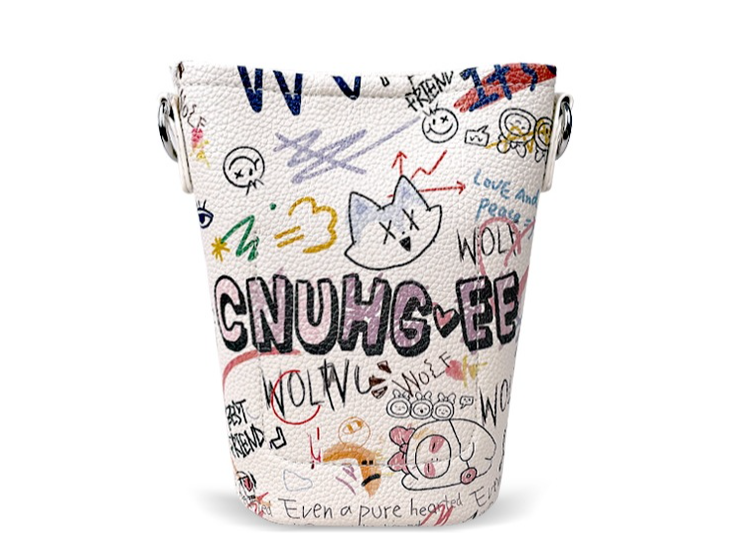 Damentasche Design Graffiti Bär Eimertasche Mode Vielseitige Unterarmtasche Tragbare Umhängetasche Handytasche_voghion.com