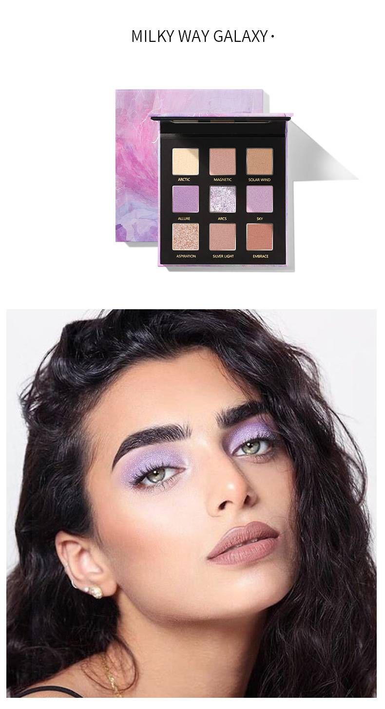 Tray za sjenila Dugotrajna mat sjenila za oči s bisernim glitterom Jesensko/zimska eksplozija Tray za sjenila_voghion.com