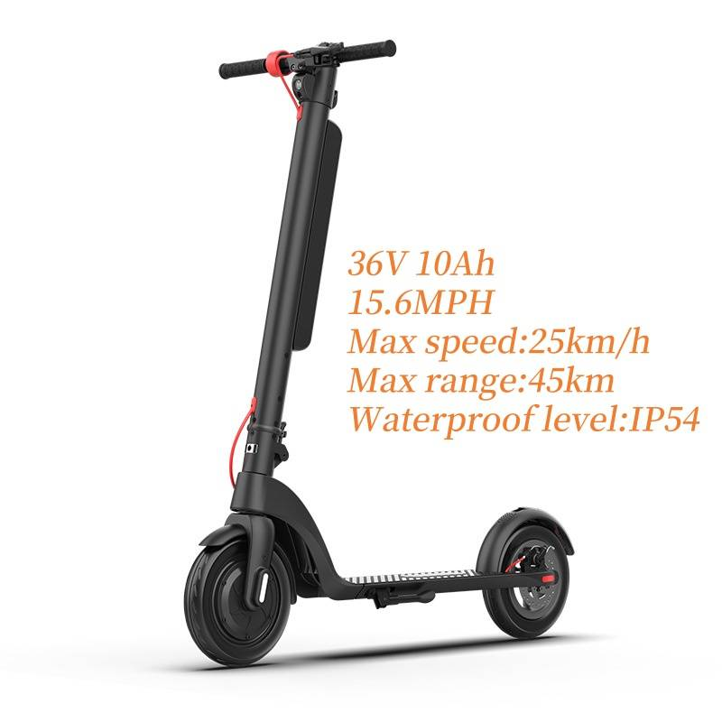Elektroroller für Erwachsene 36 V 350 W 10 Ah X8 10 Zoll Selbstausgleich 15,6 MPH Klappbarer Kick-Escooter_voghion.com