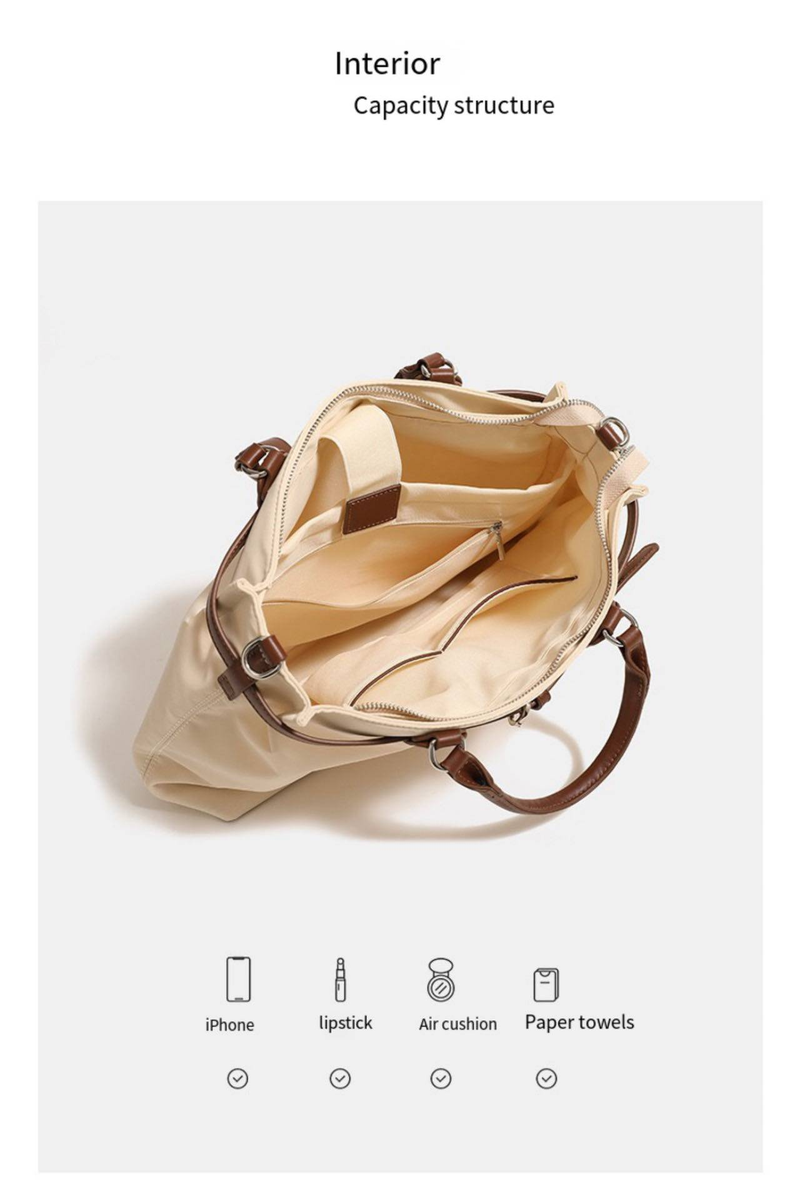 Zaino di grande capacità, design nuovo e unico con un tocco di alta qualità, può essere utilizzato come borsa a mano, a tracolla o tote bag, perfetto per gli spostamenti._voghion.com