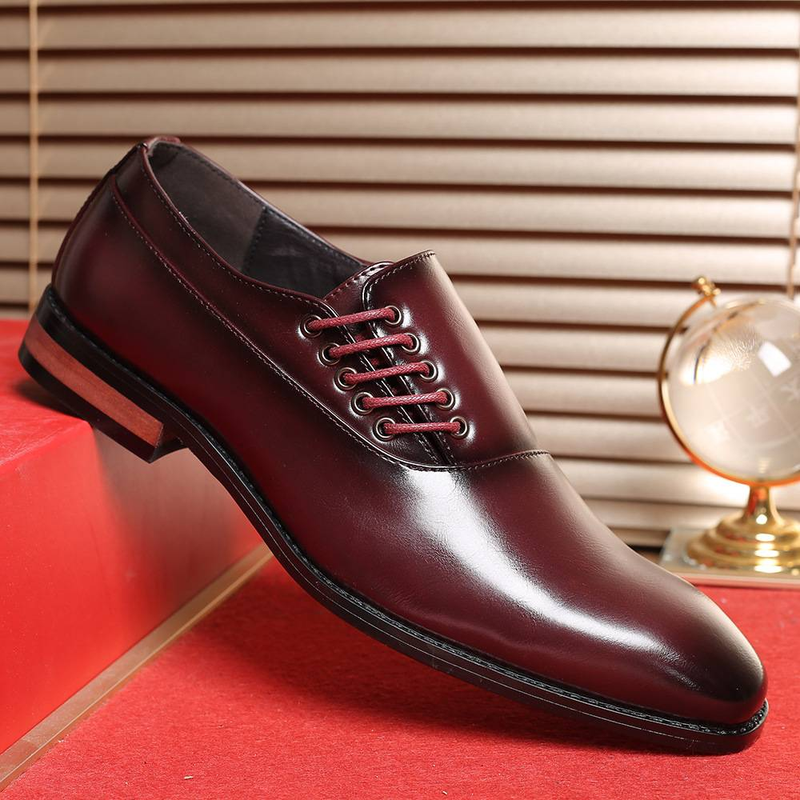 2024 Fashion New British Style Men's Fashion Trend Single Business Dress Leather Shoes_voghion.com