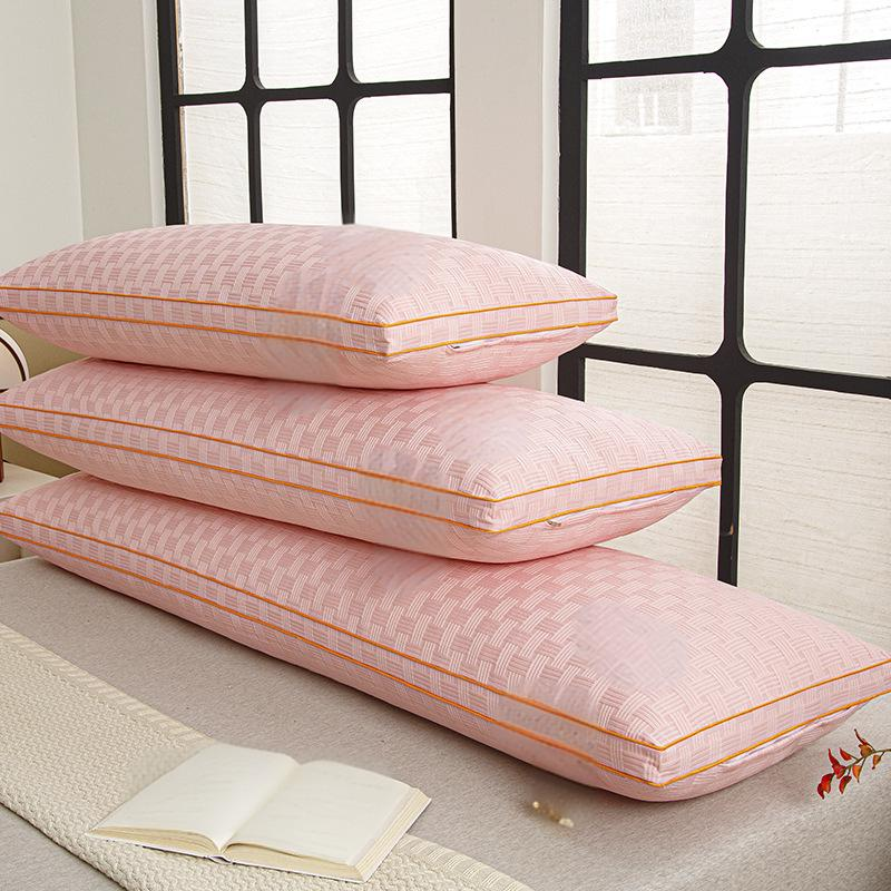 Cuscino in memory foam con struttura a nido d'ape, extra lungo, per coppie, con anima in fibra di soia traspirante e supporto ortopedico._voghion.com