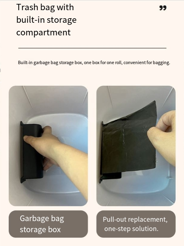 Coș de gunoi inteligent pentru casă, inducție automată, coș de gunoi pentru living, dormitor, bucătărie, valoare ridicată_voghion.com