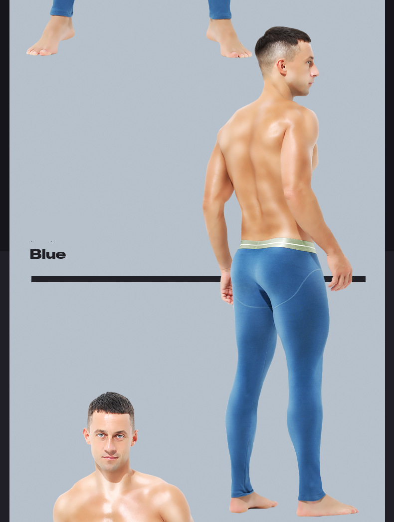 Unterwäsche & Nachtwäsche Thermounterwäsche für Herren – Fleecegefütterte Winter-Basisschicht, warm und bequem, dehnbare Passform, mehrere Farben und Größen_voghion.com