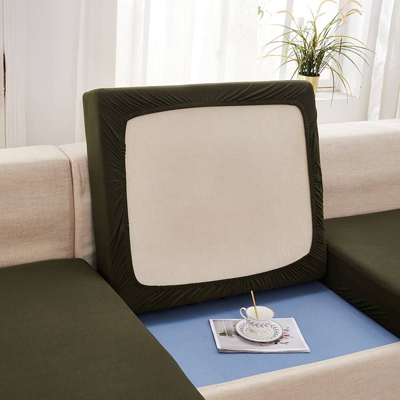 Copricuscini elastici per divani in tinta unita - Copridivani universali per divani componibili, chaise longue e sedute singole (lunghezza 50-280 cm)_voghion.com