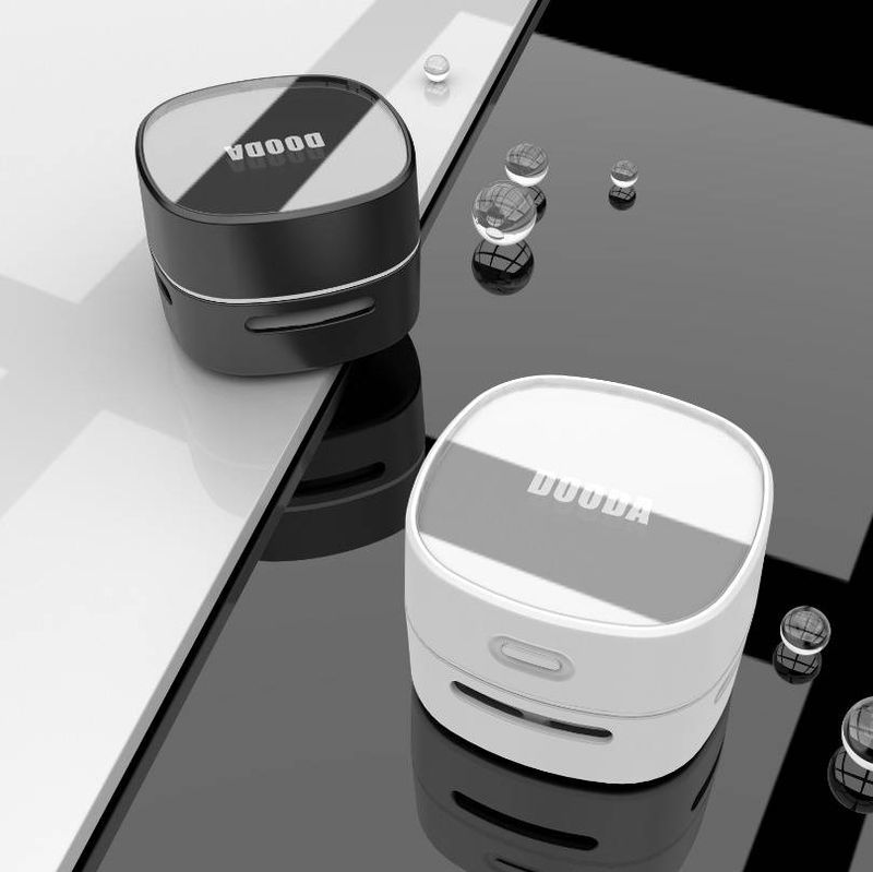 Handheld Mini Desk Vacuum Cleaner – USB Rechargeable Eraser Dust Collector For Pencil Shavings, Keyboard Crumbs & Small Debris_voghion.com