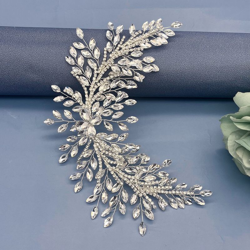 Fascia per capelli da sposa Fascia per capelli con strass fatta a mano Corona per capelli super lucida per feste di nozze Accessori per modellazione_voghion.com