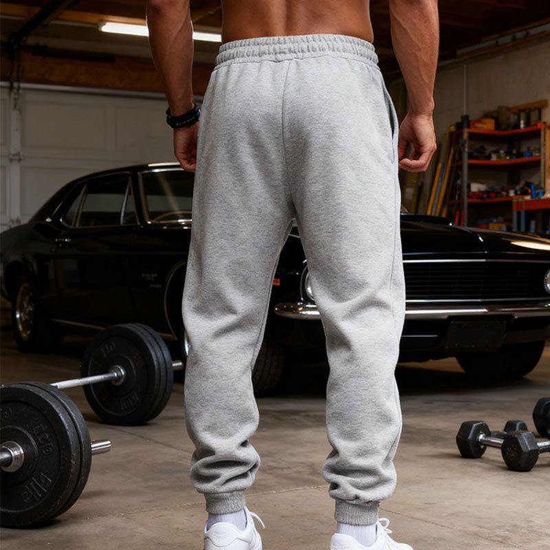 Men's Casual Jogger Pants - Lightweight Workout Tapered Sweatpants, Elastic Cuff, Drawstring Waist, Breathable & Stretchy For Gym, Running, Daily Wear_voghion.com
