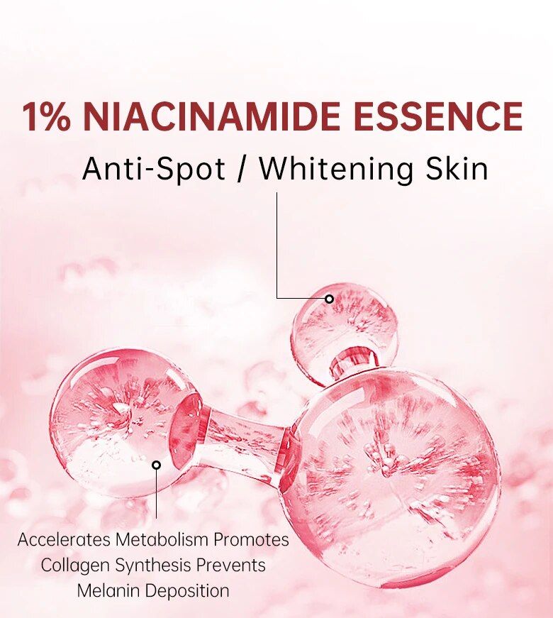 Negozio di prodotti per la cura della bellezza Restringimento dei pori Niacinamide Siero per il viso Sbiadimento Macchie scure Acido ialuronico Sbiancamento Idratante Collagene Anti-età_voghion.com