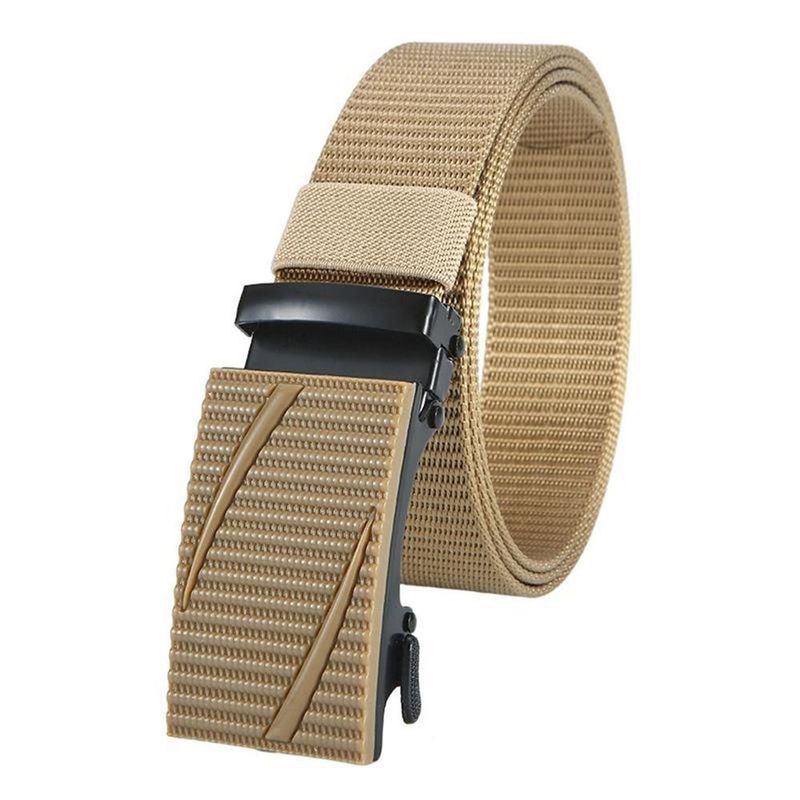 HOT Outdoor Elastic Casual Breathable Alloy Buckle Tactical Waistbelt Nylon Belt_voghion.com