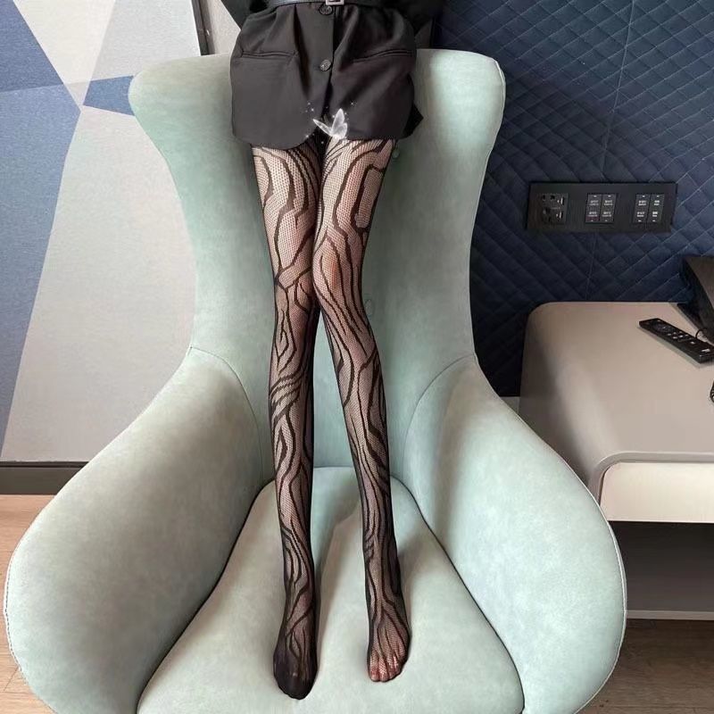 2025d Summer Women's Thin Sexy Leopard Print Fishnet Tights Fashionable Slim Fit Must-Have New Style Pantyhose_voghion.com