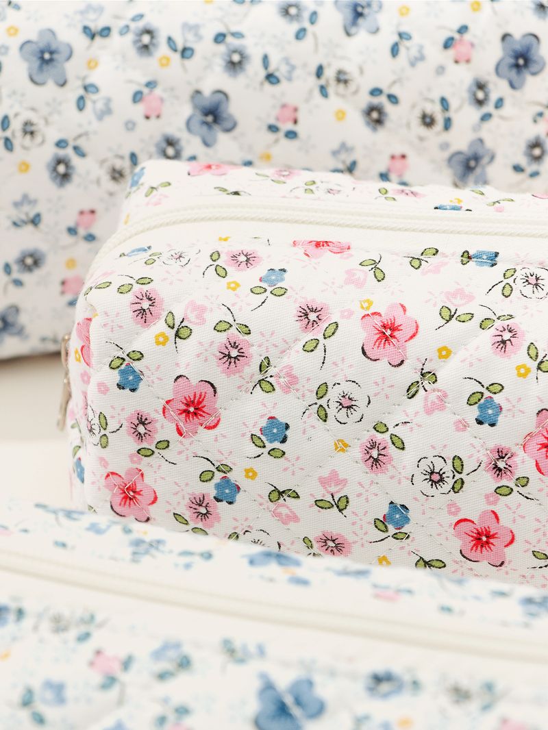 Ins Large Capacity Small Floral Cosmetic Bag Small Fresh Storage Portable High Value Pencil Bag Factory_voghion.com