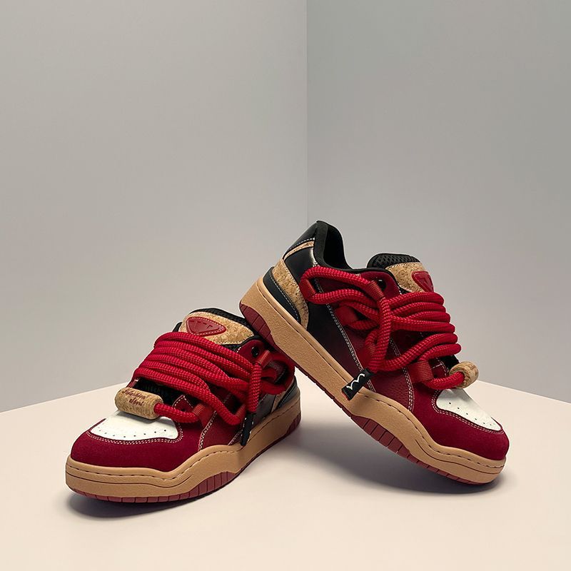 New national tide couple skateboard shoes skateboard niche design bread shoes men_voghion.com