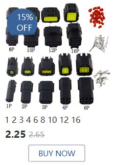 1set 2.8mm 2/3/4/6/9 Pin Automotive Quick Connection Electrical Wire Connector Male Female Cable Terminal Plug Kits_voghion.com