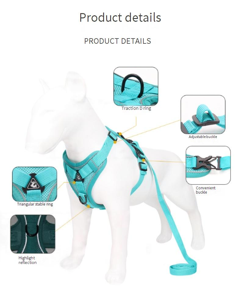 Pet Products Dog Traction Rope Vest Pet Cat Chest Harness Reflective Breathable Cat Walking Rope Puppy Rope_voghion.com
